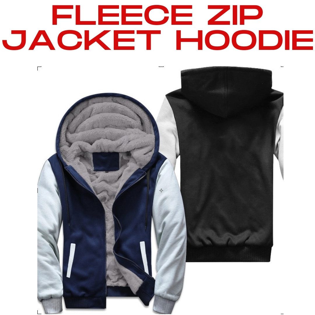 Fleece Zip Jacket Hoodie